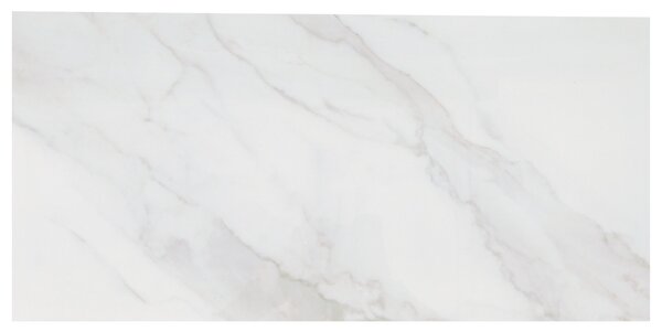 Gresie portelanata rectificata Arya White, 30 x 60, lucioasa