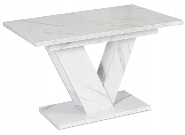 Masă sufragerie extensibilă Comentado (marmură alb) (pentru 4-6 persoane). 1119008