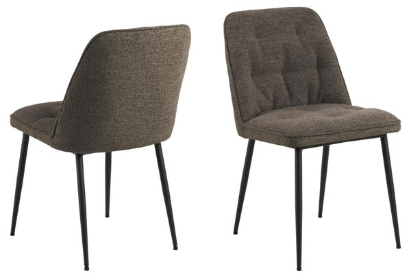 Scaun dining Brooke, Gri, 84x50x55 cm