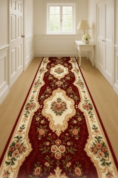 Traversa Hol, Latime 60 cm, Model Clasic 570 210, Rosu Grena 60 x 300
