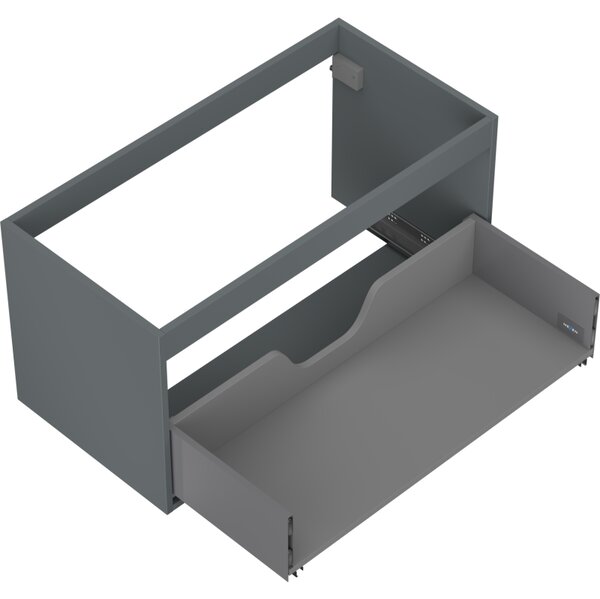 Mexen Box-A, dulap suspendat 90 cm, 1 sertar, grafit mat, 91AX0-0900-470-1-66