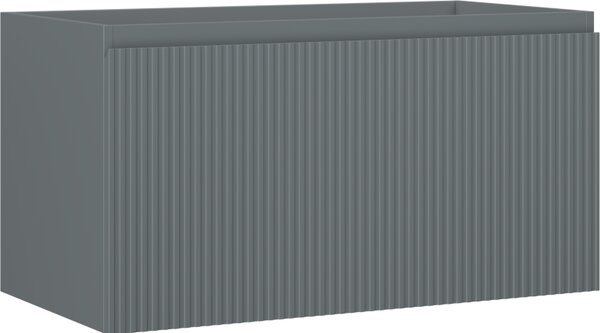 Mexen Rivel, mobilier baie 90 cm, 1 sertar, canelat, grafit mat, 91A20-09047-1-BF66