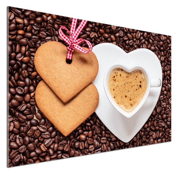 Panou perete bucătărie Cafea si turta dulce