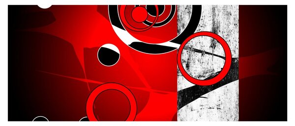 Tablou cu abstracție (120x50 cm)