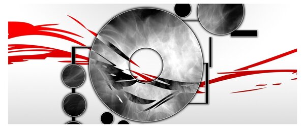 Tablou abstract (120x50 cm)