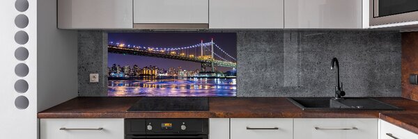 Sticlă printata bucătărie Podul în New York City