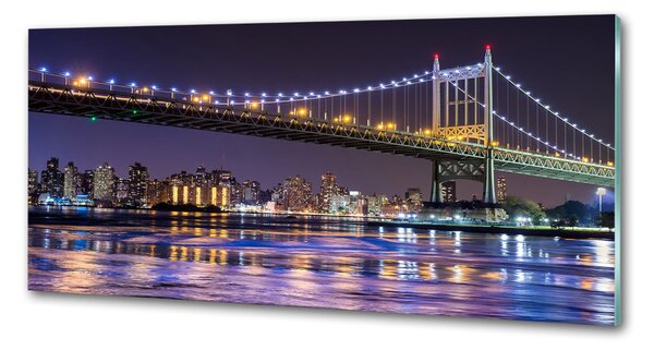 Sticlă printata bucătărie Podul în New York City