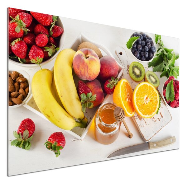 Panou sticlă bucătărie Fructe si miere