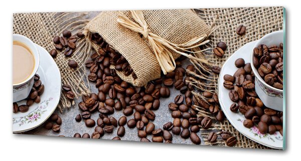 Sticlă bucătărie Cafea cu lapte