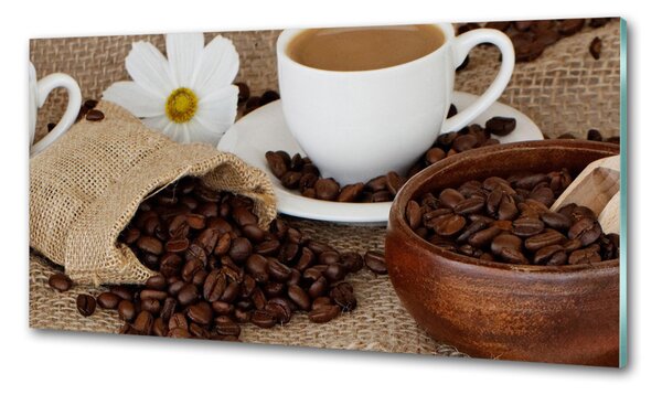 Panou sticlă bucătărie Cafea cu lapte