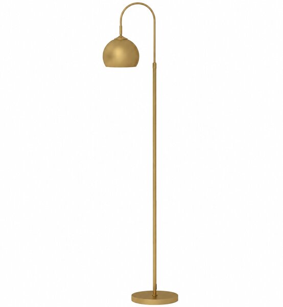 HOMCOM Lampadar modern 40W E27, înălțime reglabilă, abajur orientabil, întrerupător cu pedală, auriu | Aosom Romania