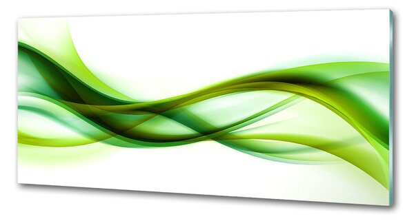 Panou sticlă bucătărie valuri abstracte