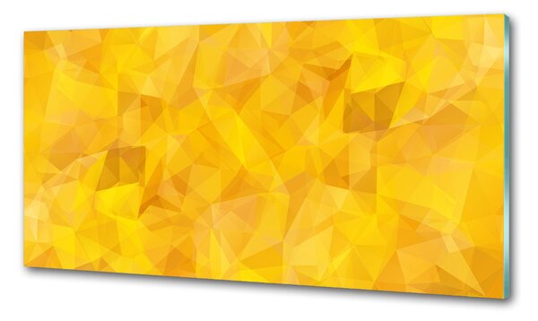 Panou sticlă decorativa bucătărie triunghiuri abstractizare