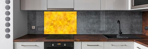 Panou sticlă decorativa bucătărie triunghiuri abstractizare