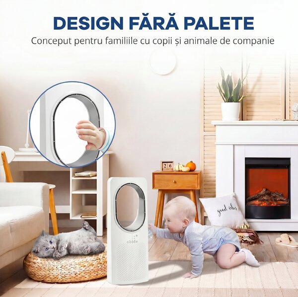 HOMCOM coloană răcoritoare electric verticală | Aosom Romania