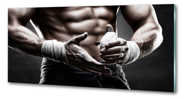 Panou sticlă decorativa bucătărie Clădire musculare