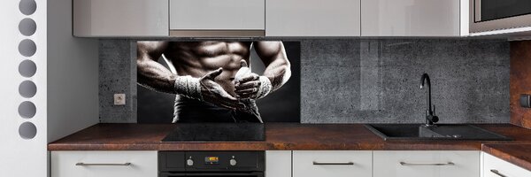 Panou sticlă decorativa bucătărie Clădire musculare
