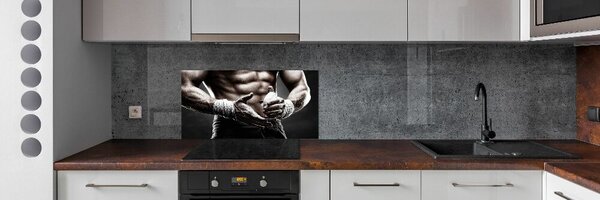 Panou sticlă decorativa bucătărie Clădire musculare