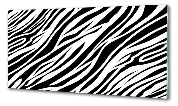 Panou sticlă decorativa bucătărie fundal Zebra