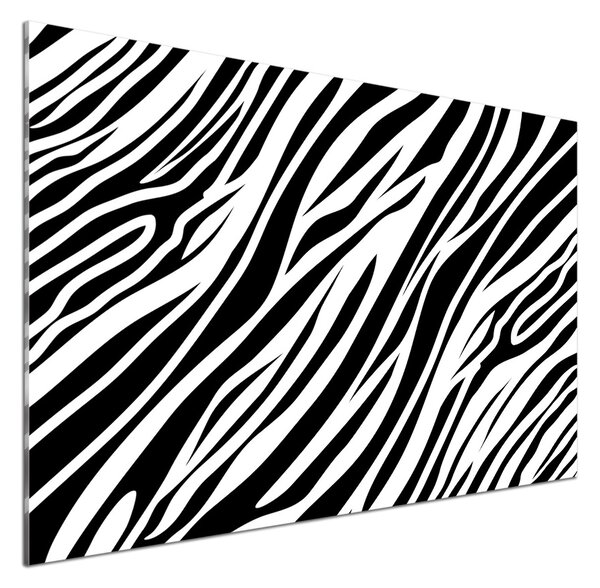 Panou sticlă decorativa bucătărie fundal Zebra