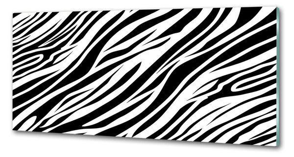 Panou sticlă decorativa bucătărie fundal Zebra