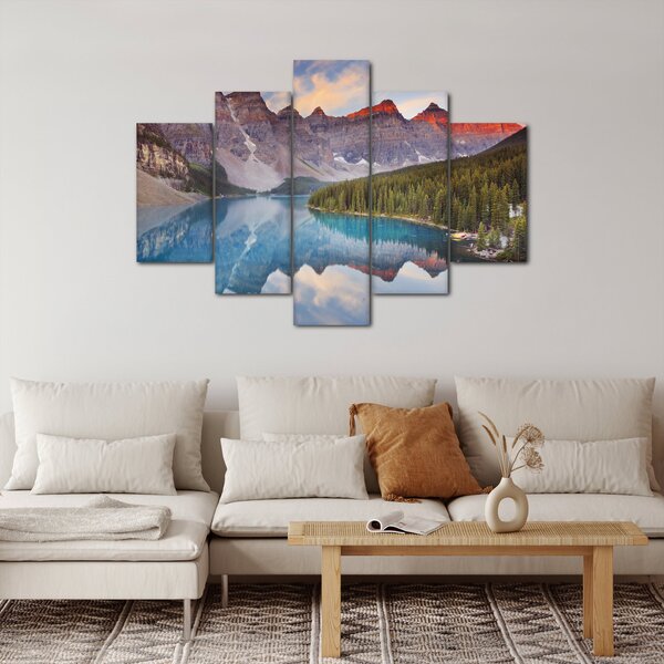 Tablou - Peisaj montan din Canada (150x105 cm)
