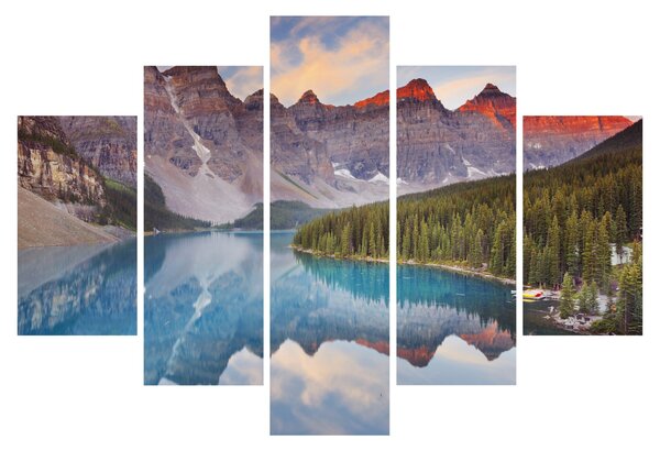 Tablou - Peisaj montan din Canada (150x105 cm)