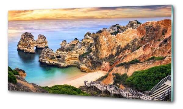 Panou sticlă decorativa bucătărie Lagos Portugalia