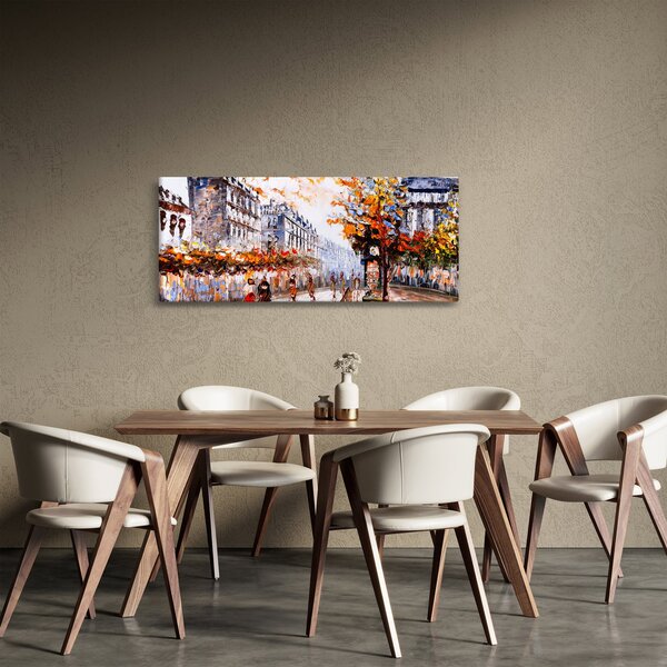 Tablou - Viața în oraș (120x50 cm)