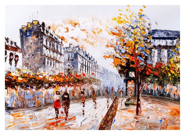 Tablou - Viața în oraș (70x50 cm)
