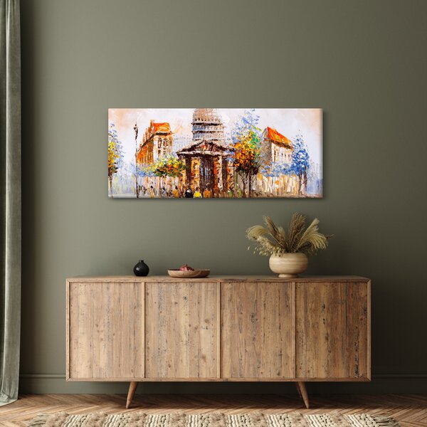 Tablou - Monument de oraș pictat (120x50 cm)