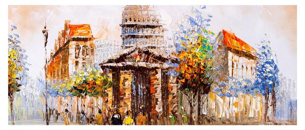 Tablou - Monument de oraș pictat (120x50 cm)