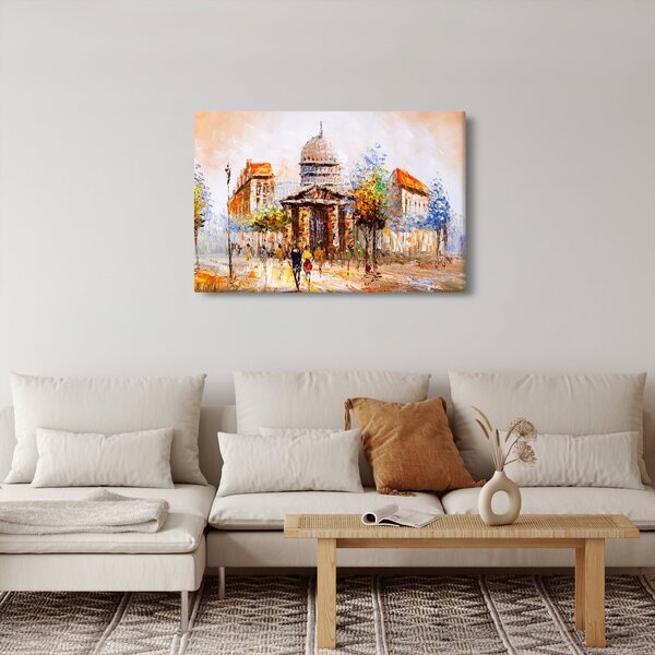 Tablou - Monument de oraș pictat (90x60 cm)