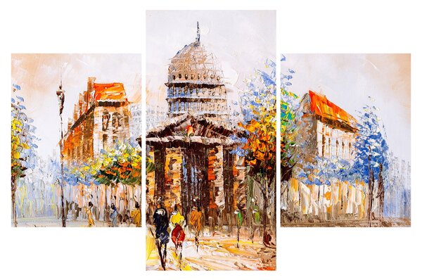 Tablou - Monument de oraș pictat (90x60 cm)