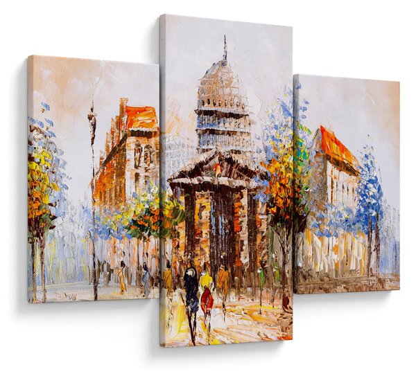 Tablou - Monument de oraș pictat (90x60 cm)