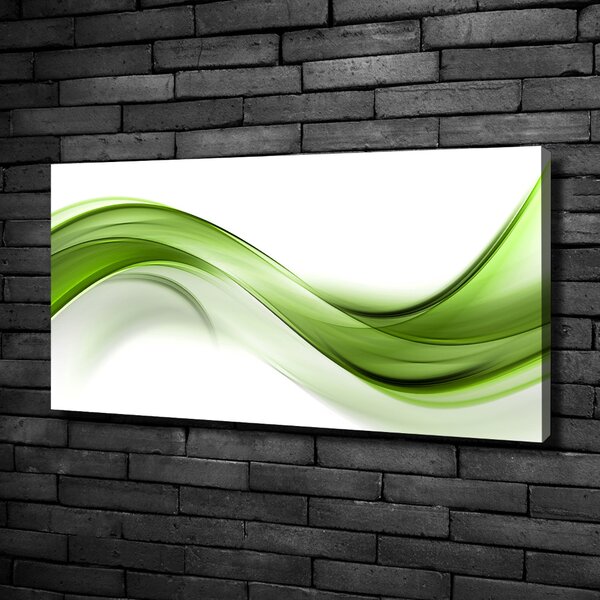 Print pe canvas undă verde