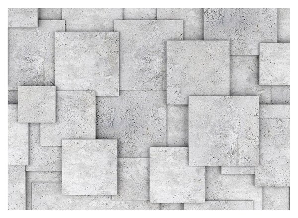 Tablou - Abstracție cu faianță de beton (70x50 cm)