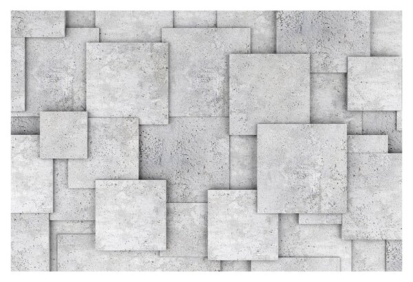 Tablou - Abstracție cu faianță de beton (90x60 cm)