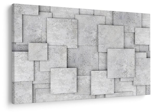 Tablou - Abstracție cu faianță de beton (90x60 cm)