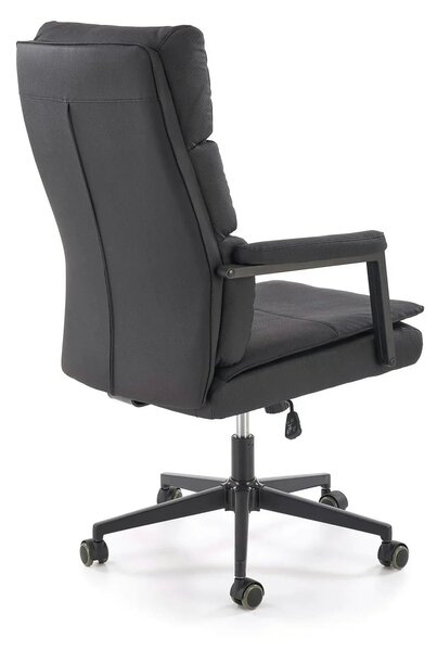 Scaun birou ADRIANO 2, negru, piele ecologica, 65x70x104-110 cm