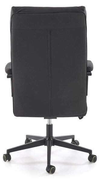 Scaun birou ADRIANO 2, negru, piele ecologica, 65x70x104-110 cm