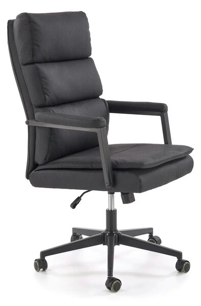 Scaun birou ADRIANO 2, negru, piele ecologica, 65x70x104-110 cm