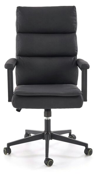 Scaun birou ADRIANO 2, negru, piele ecologica, 65x70x104-110 cm