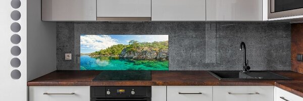 Panou perete bucătărie Lagună albastră