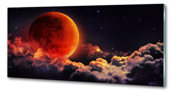 Panou sticla securizata bucatarie eclipsa de Luna