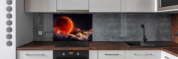 Panou sticla securizata bucatarie eclipsa de Luna