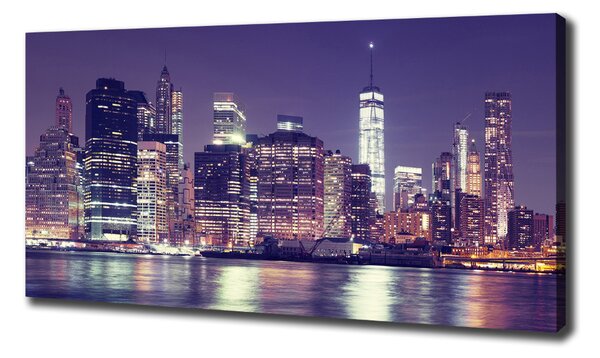 Imprimare tablou canvas New York, pe timp de noapte