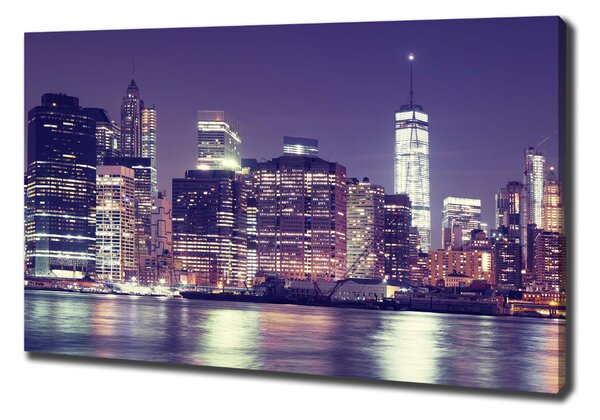 Imprimare tablou canvas New York, pe timp de noapte