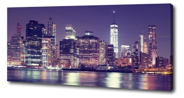 Imprimare tablou canvas New York, pe timp de noapte