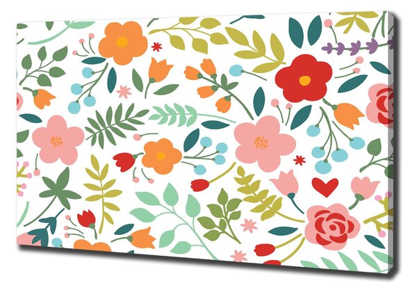 Tablou canvas flori ilustrare